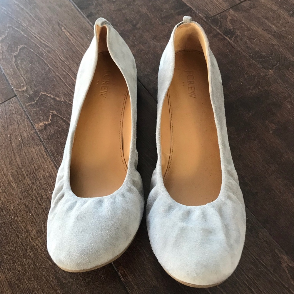Jcrew suede flats